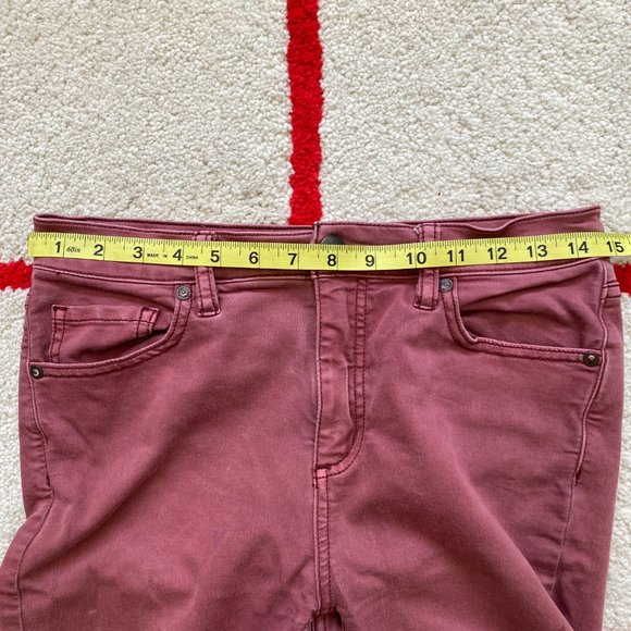 Free People Millennium Skinny Maroon Denim Jeans - Picture 5 of 7